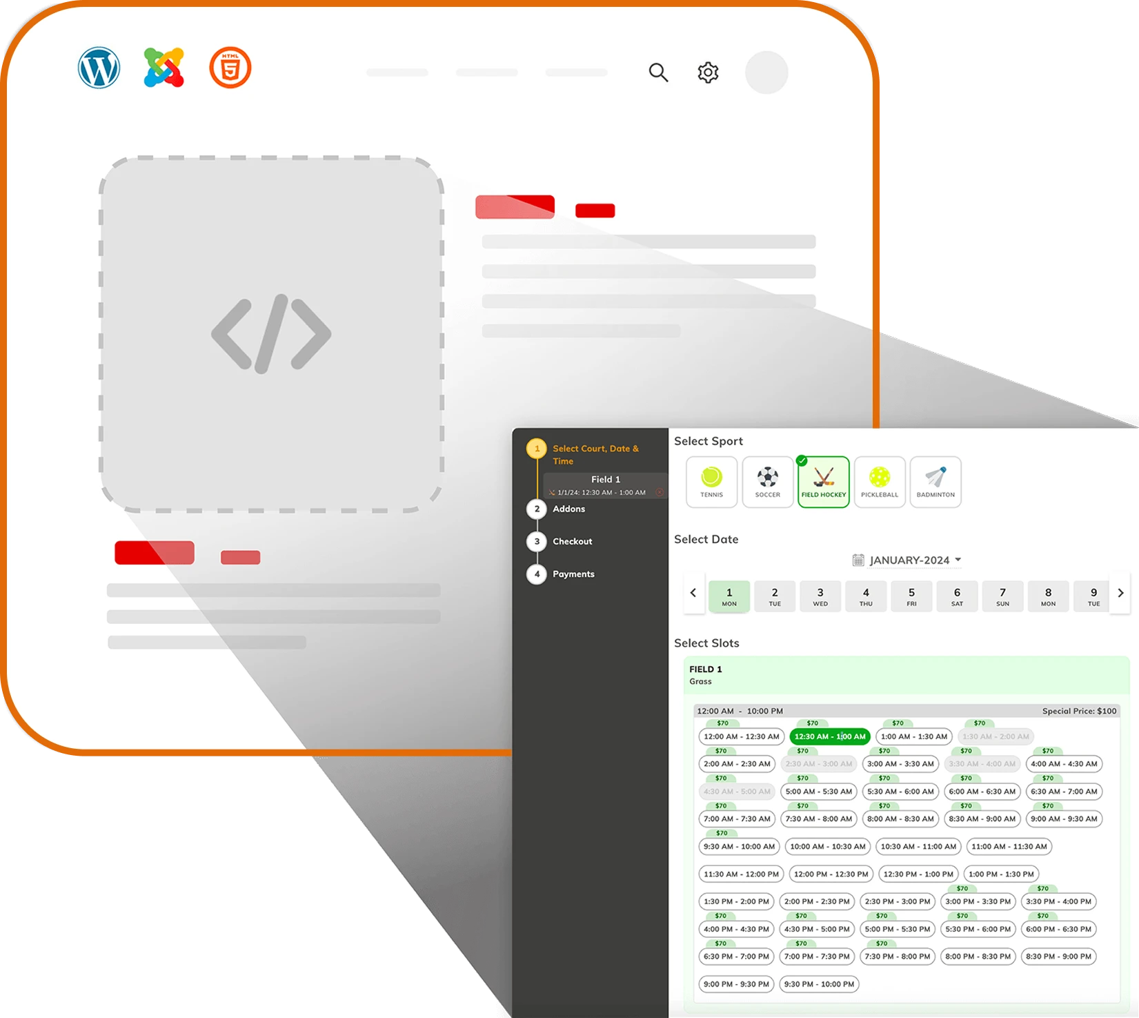 Embedded Venue Widgets