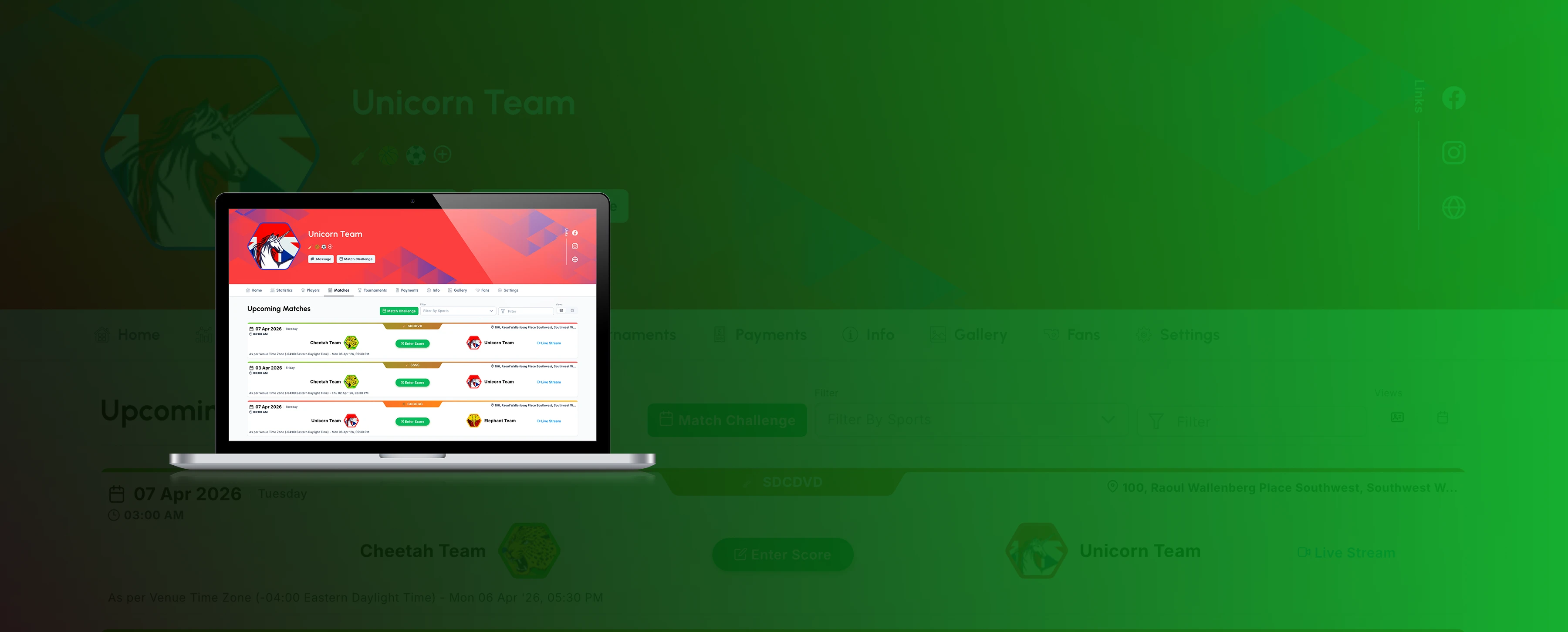 Sports Team Software